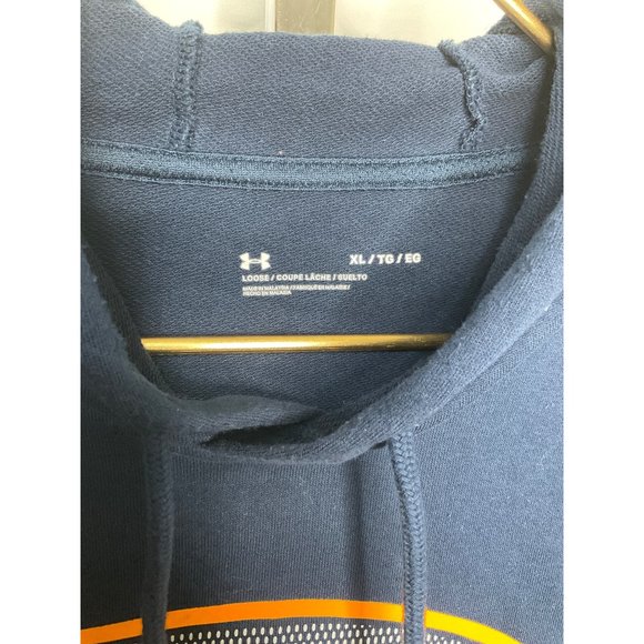 Mens XL Under Armour Sweatshirt Hoodie and Matching Shorts Outfit Set Blue - Picture 5 of 6